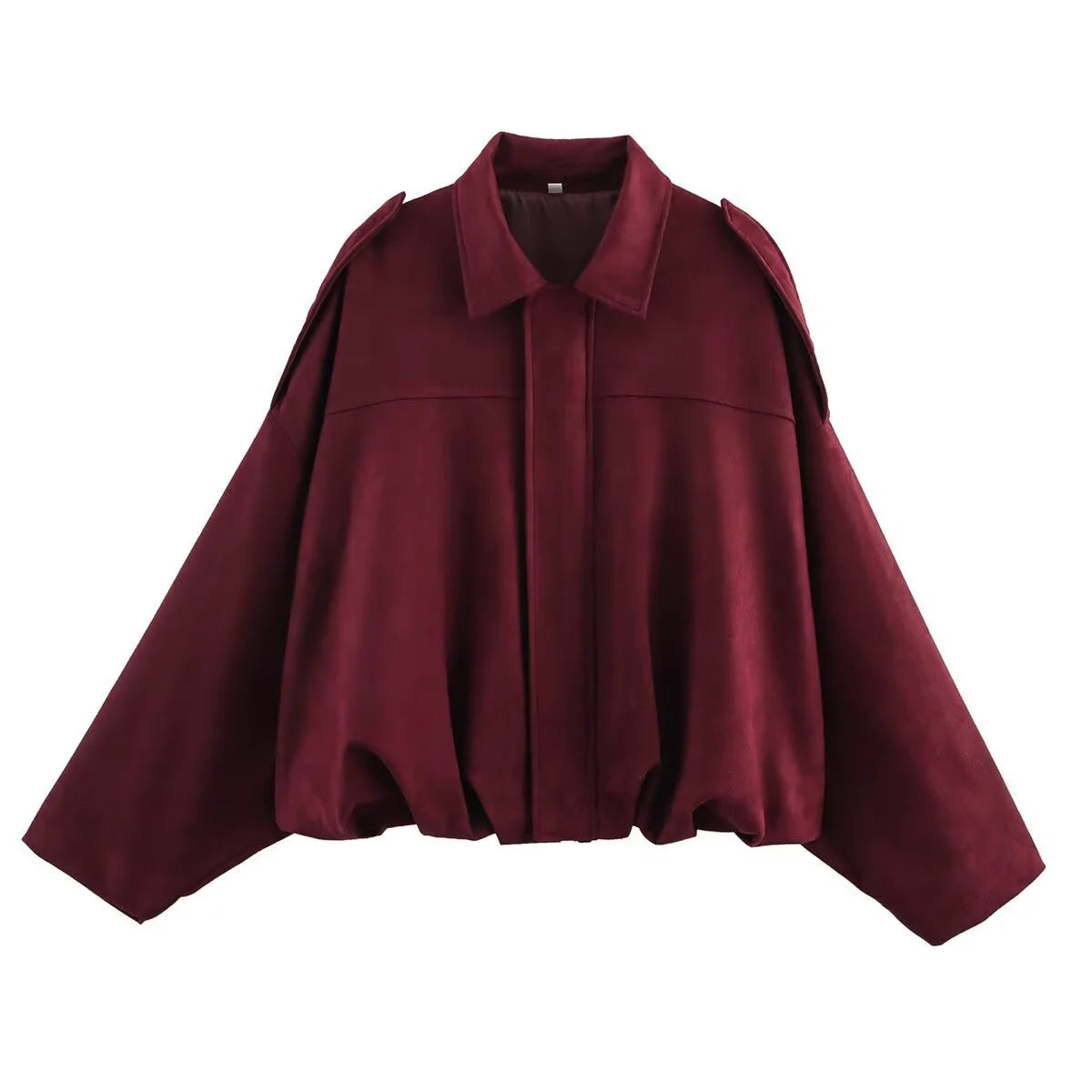 Bomber jacket with polo collar