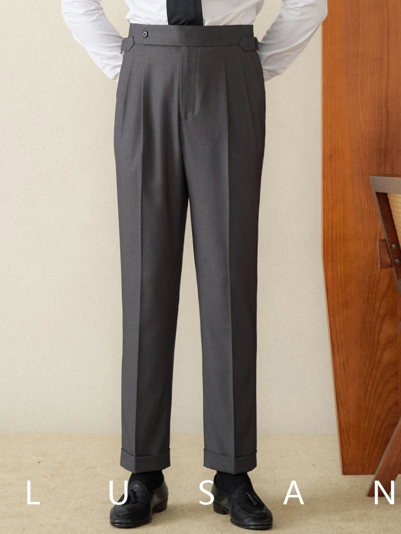 Classic Fit Straight Trousers
