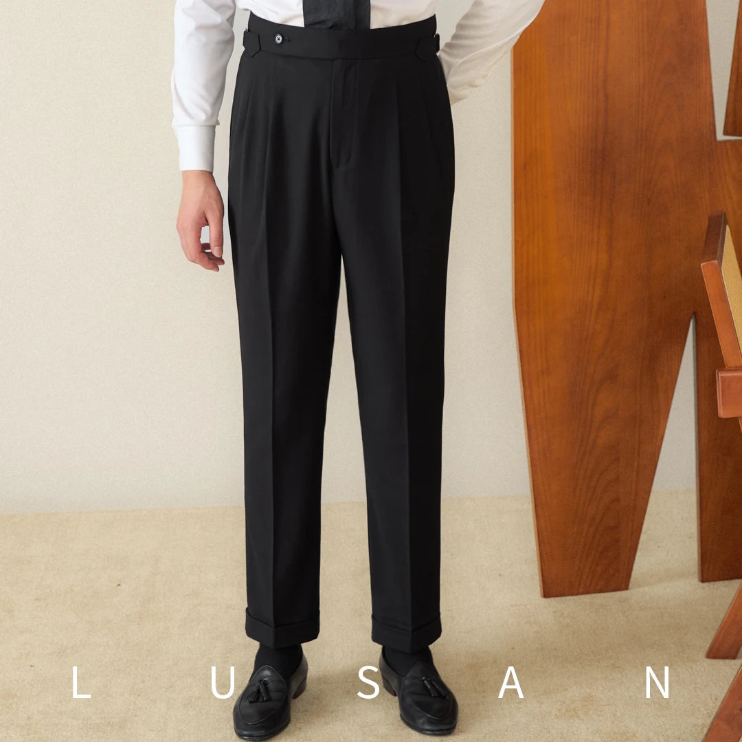 Classic Fit Straight Trousers
