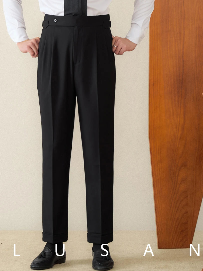 Classic Fit Straight Trousers