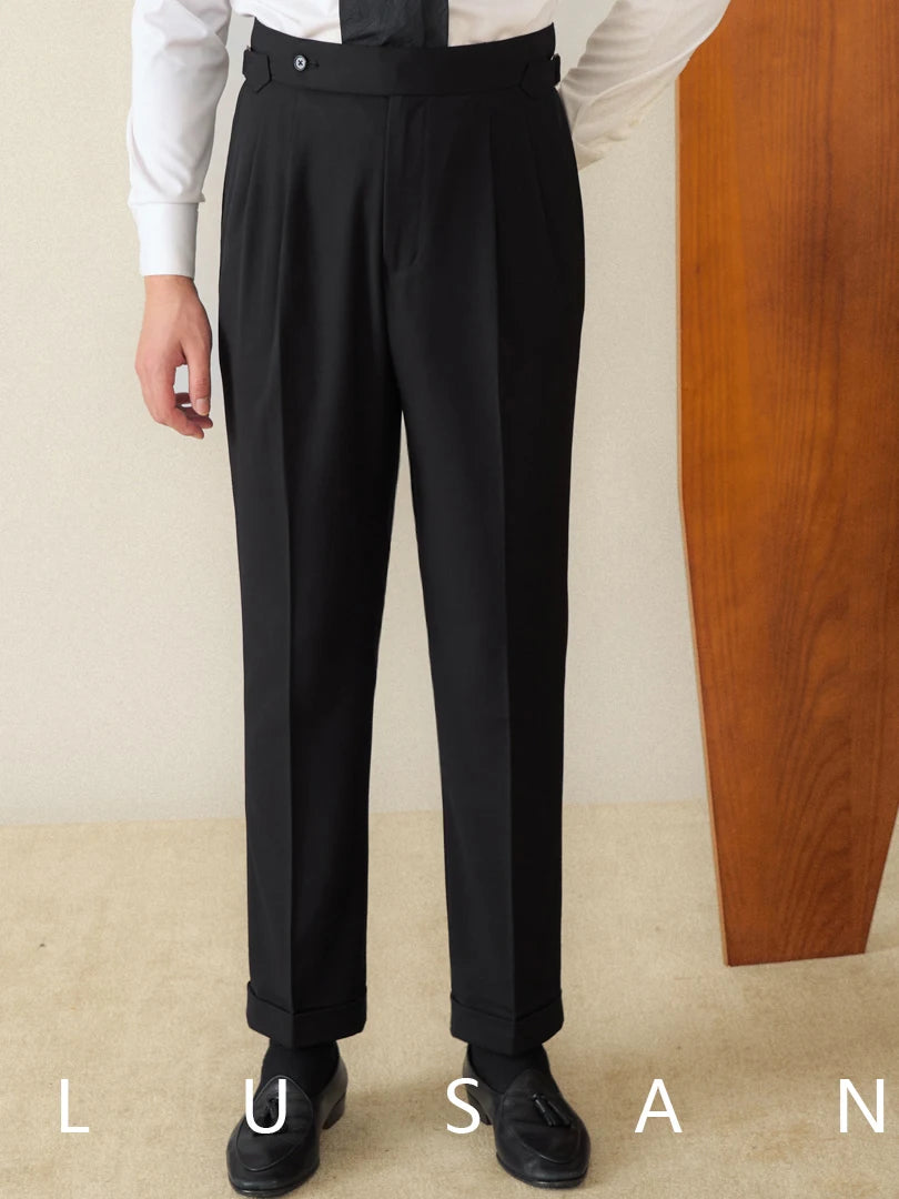 Classic Fit Straight Trousers