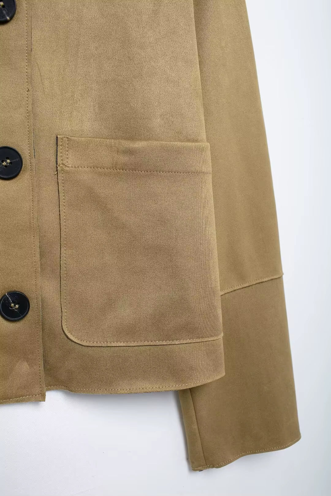 Suede bomber jacket