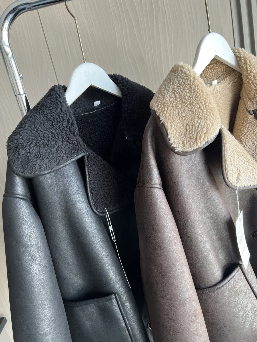 Oversized wool jacket