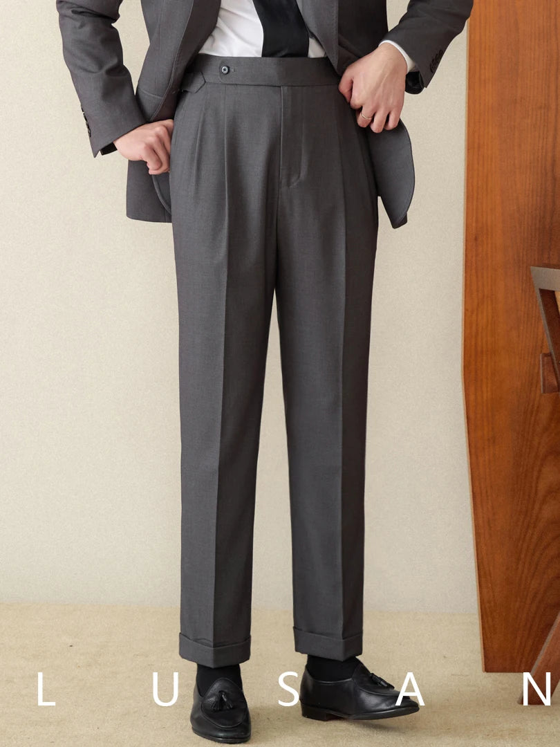 Classic Fit Straight Trousers