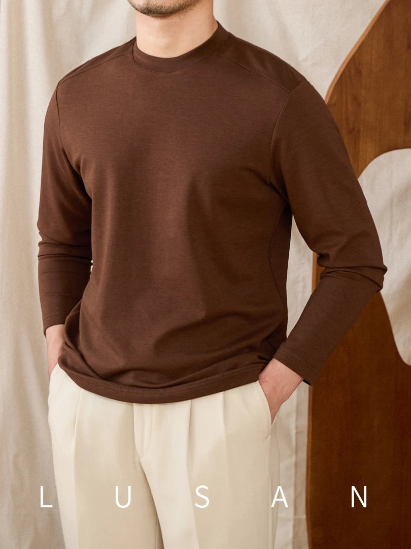 Fitted round neck t-shirt