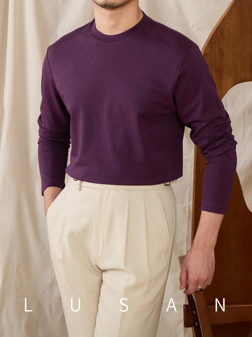Fitted round neck t-shirt