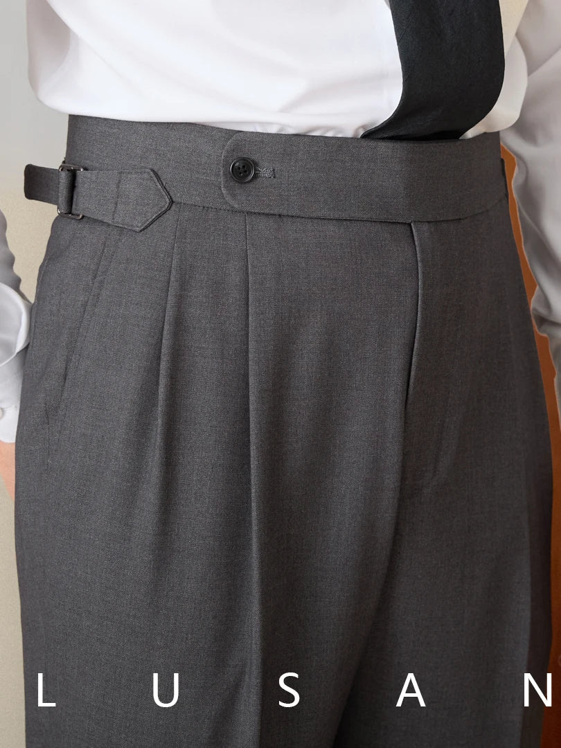 Classic Fit Straight Trousers