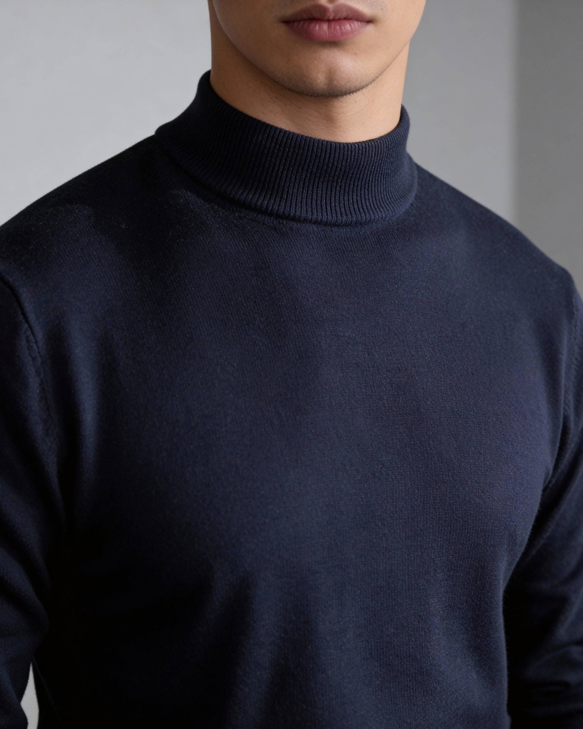 Slim Turtleneck Knit Jumper