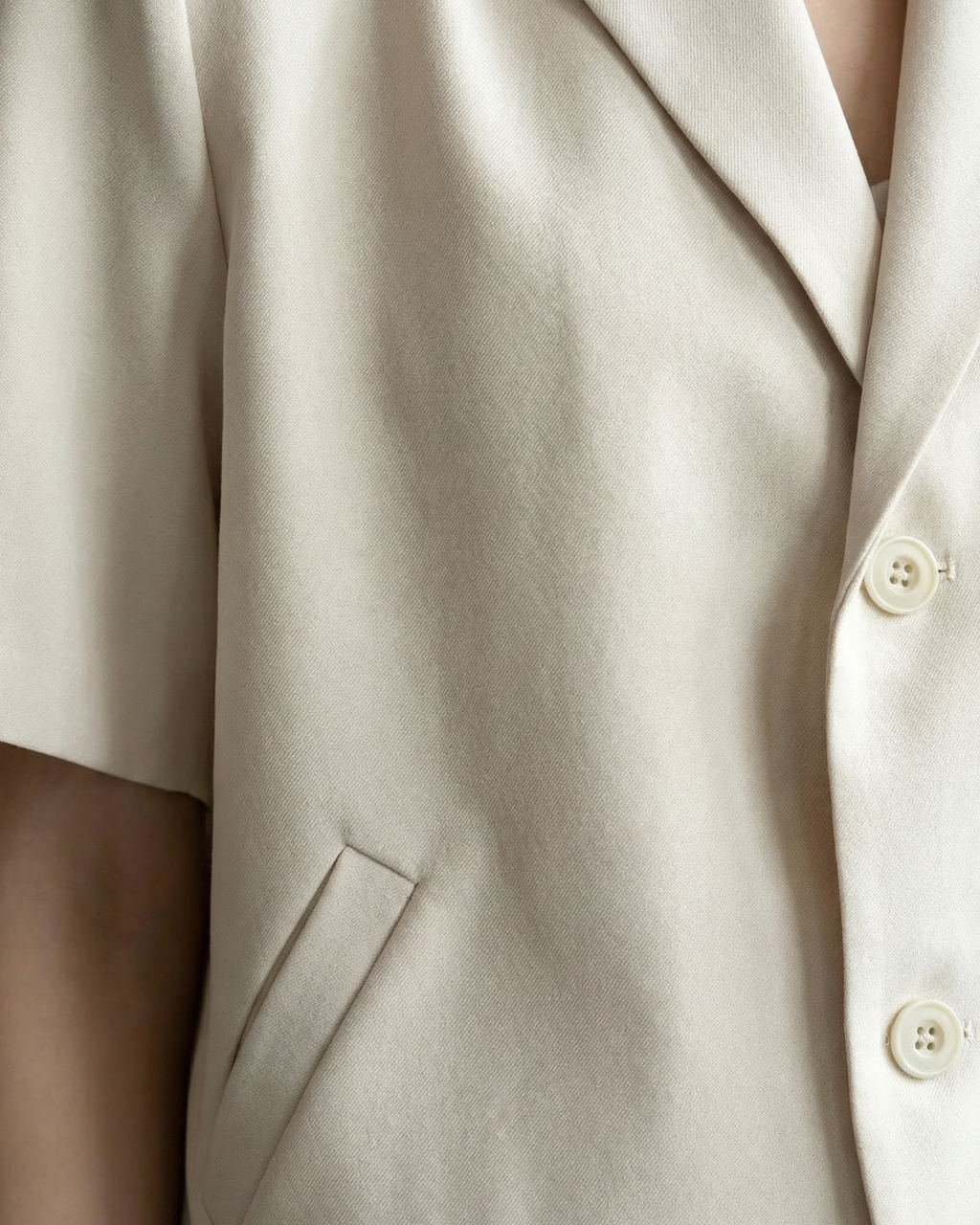 Short Sleeve Blazer Jacket