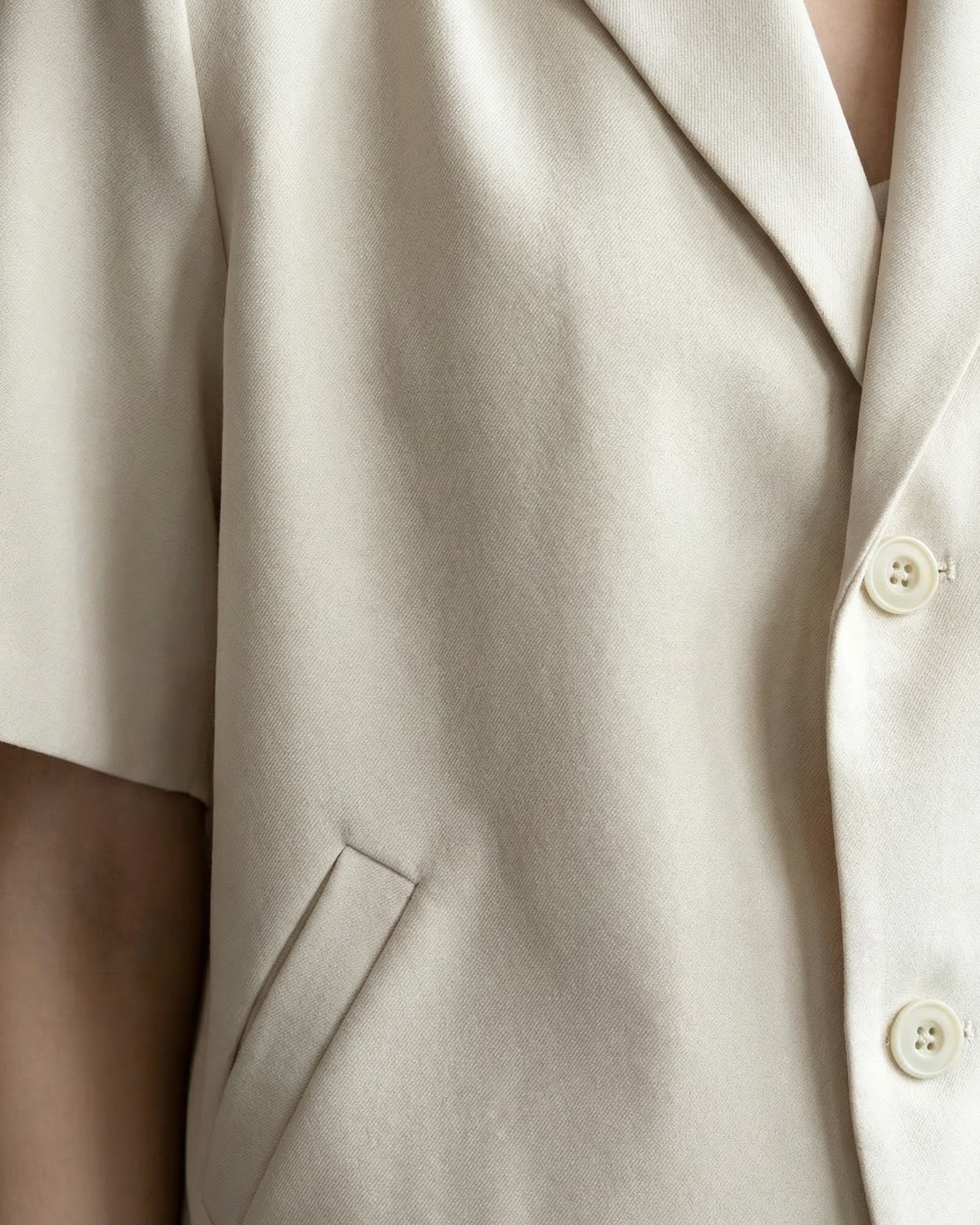 Short Sleeve Blazer Jacket