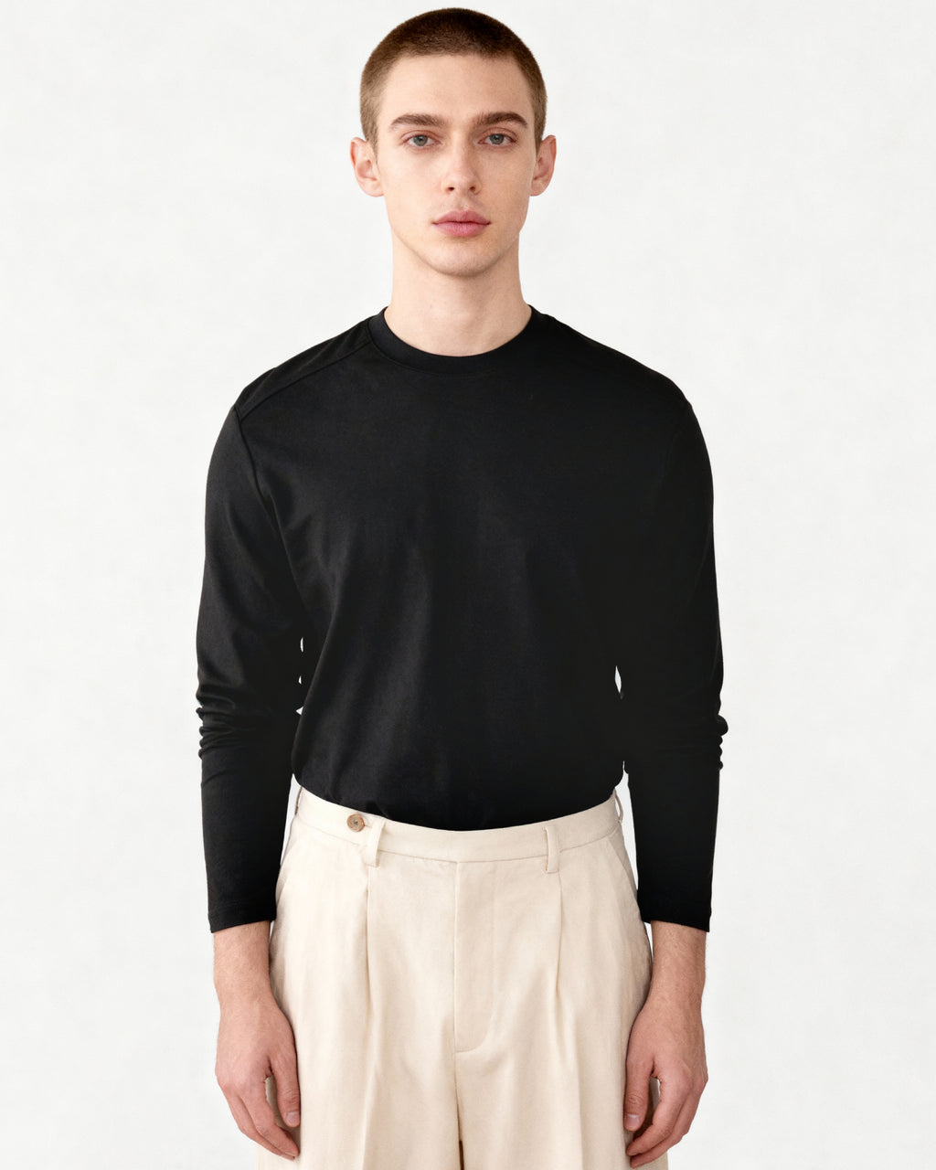 Basic long-sleeved T-shirt