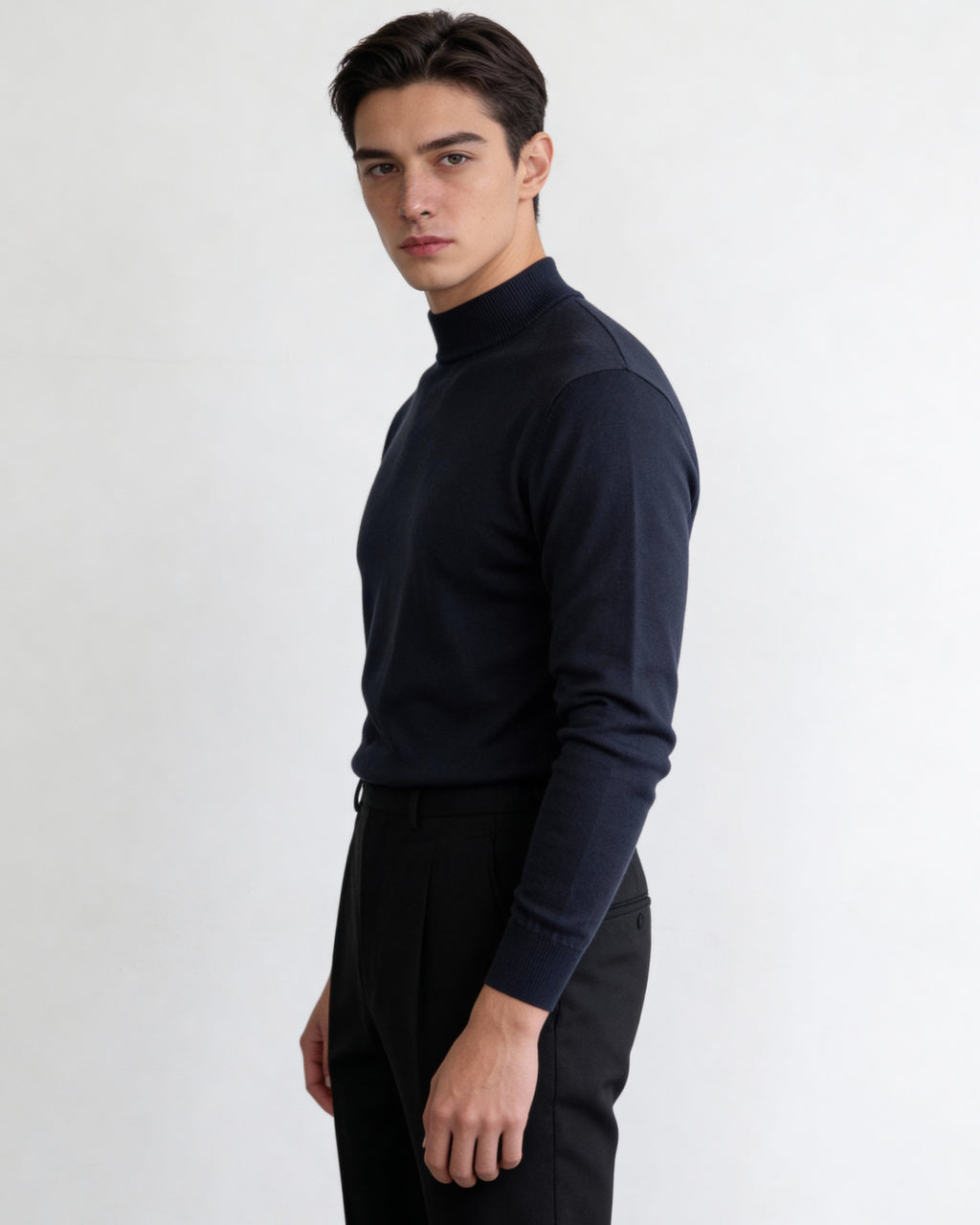 Slim Turtleneck Knit Jumper