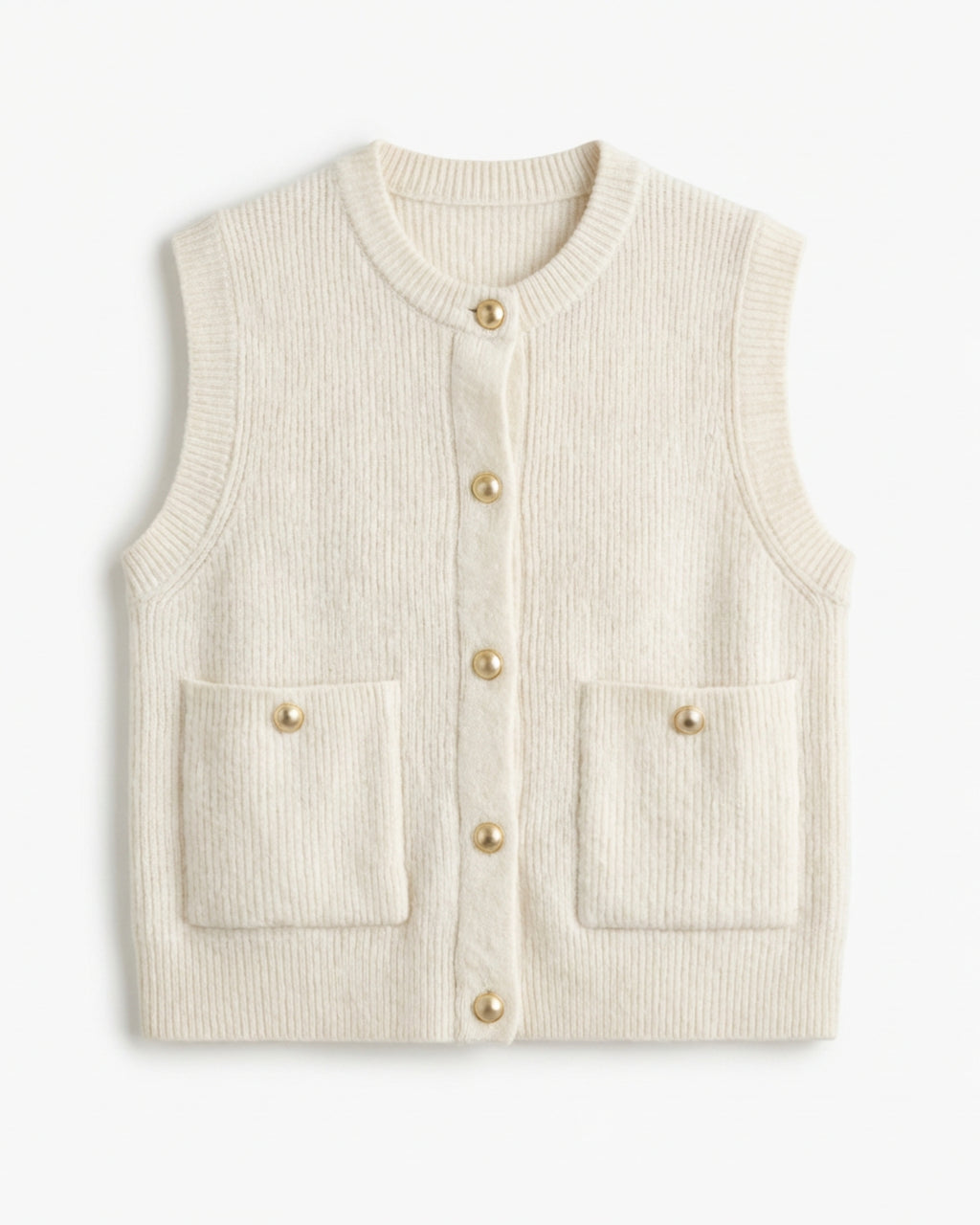 Sleeveless knit vest