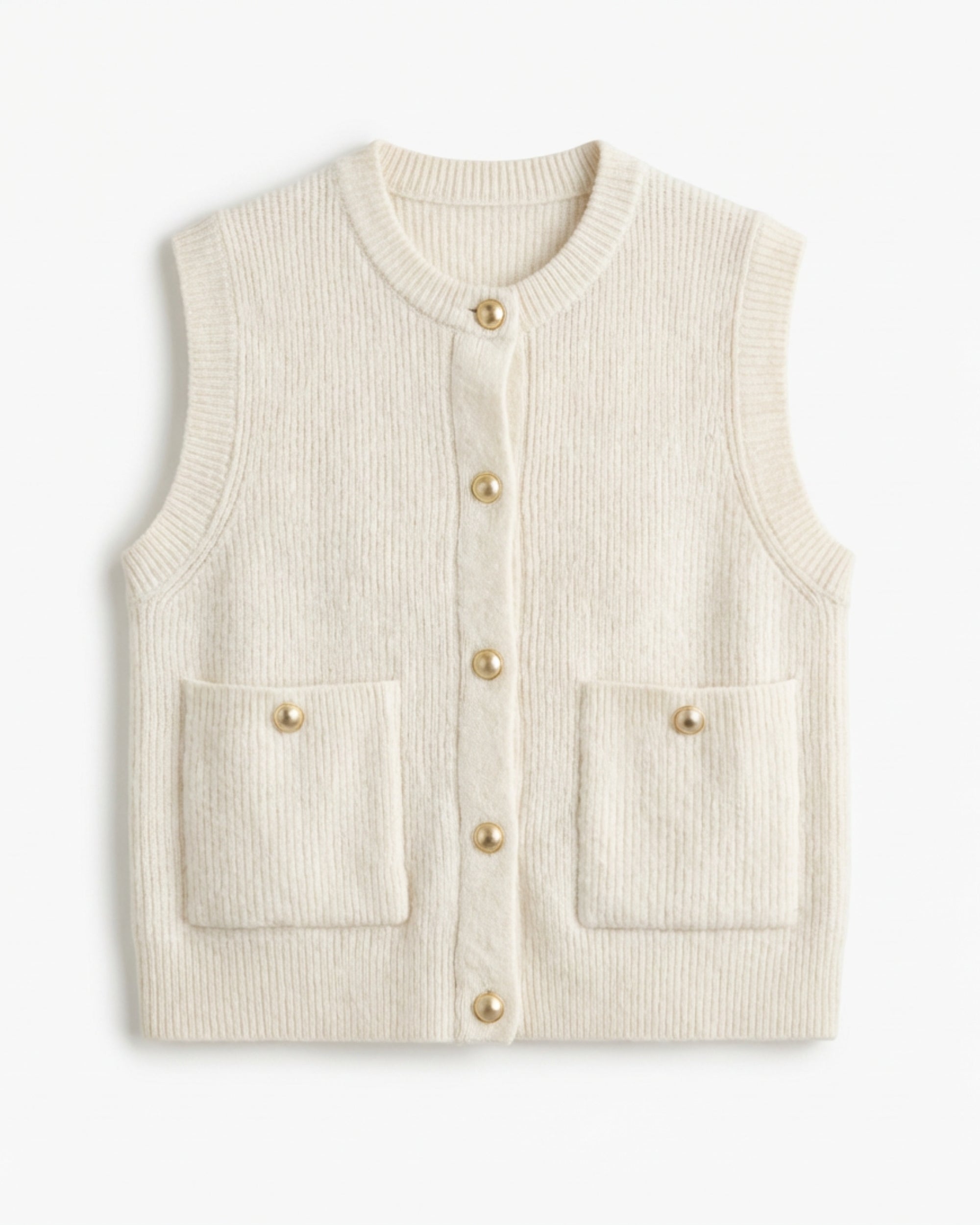 Sleeveless knit vest
