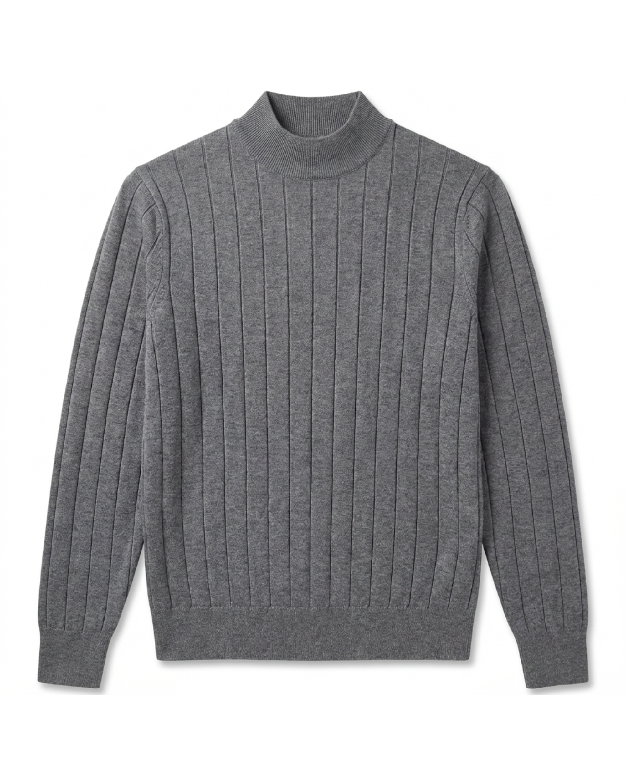 Slim Fit Wool Jumper with Collar